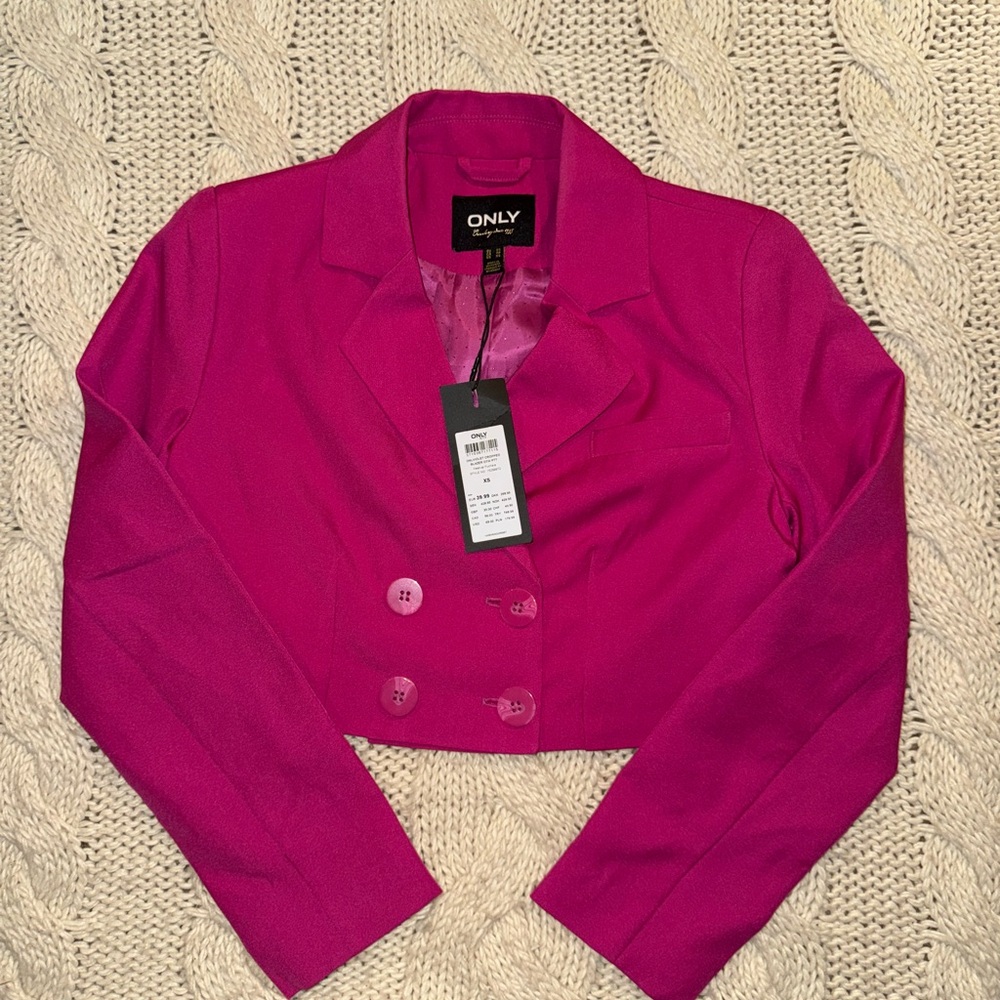 ONLY Women's Vibrant Pink Blazer New‎